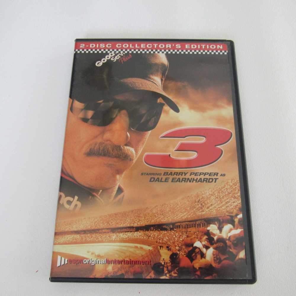 3 Dale Earnhardt ESPN Original Movie DVD 2-Disc Collector's Edition Barry Pepper
